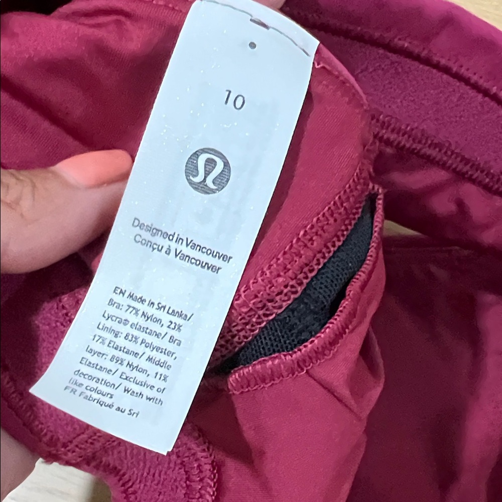 Lululemon Wunder Train Strappy Racer Bra light support sz 10 in C/D and A/B cup - Picture 5 of 9